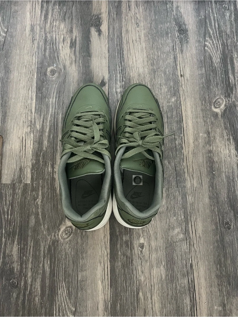Nike Women’s Olive Green and Gum Air Max Sneakers
